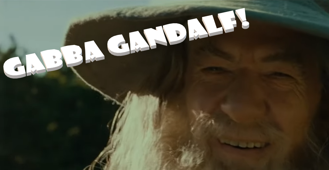 Ian McKellen in "Herr der Ringe: Die Gefährten" als Gabba Gandalf