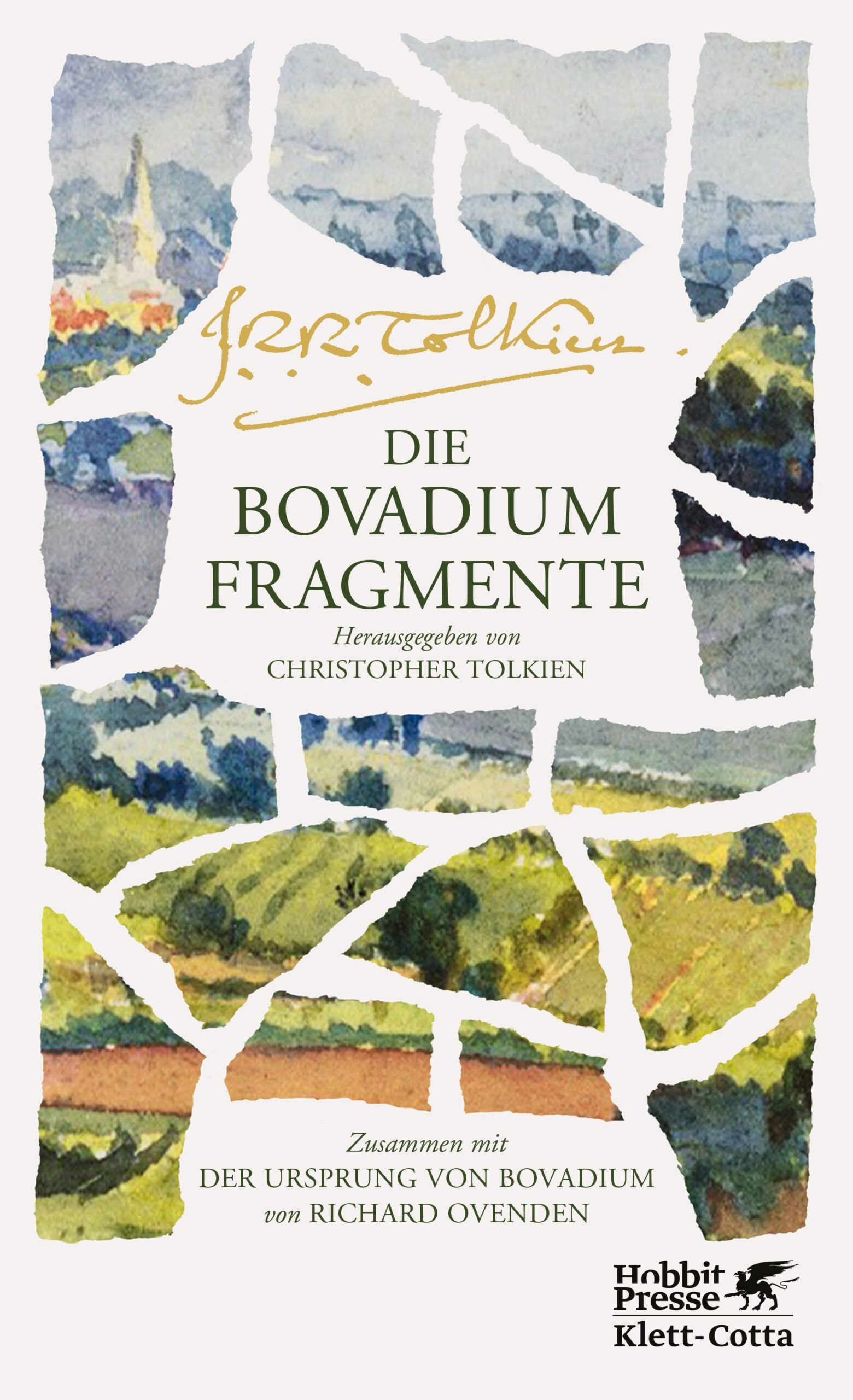 Die Bovadium Fragmente. Hrsg.: Christopher Tolkien. Übers.: Helmut W. Pesch. ISBN: 978-3-608-96723-4. 2026 (c) Hobbitpresse bei Klett-Cotta.